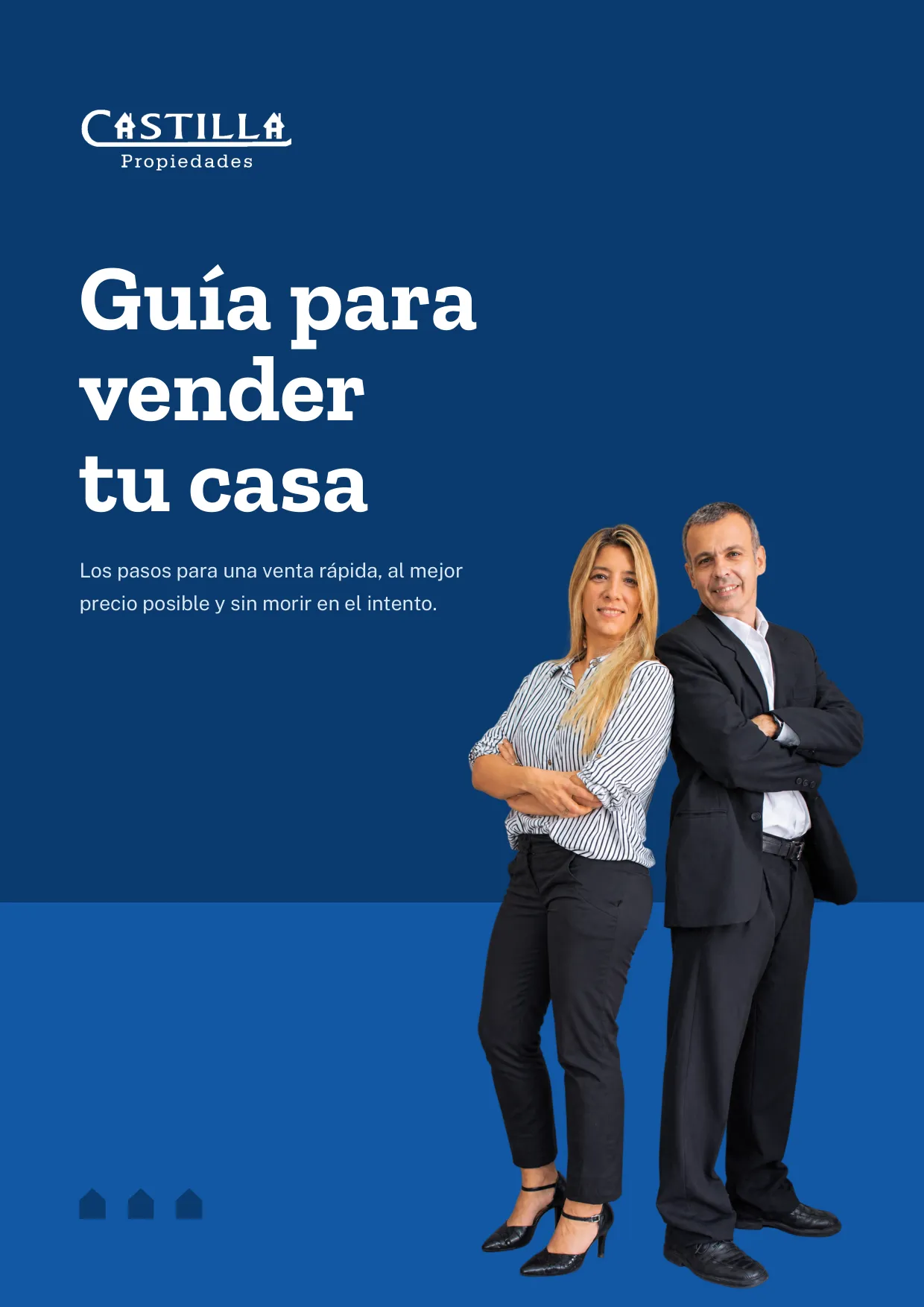 Tapa de la guía para vender tu casa, con Ariel Castilla y Pilar Gagliolo